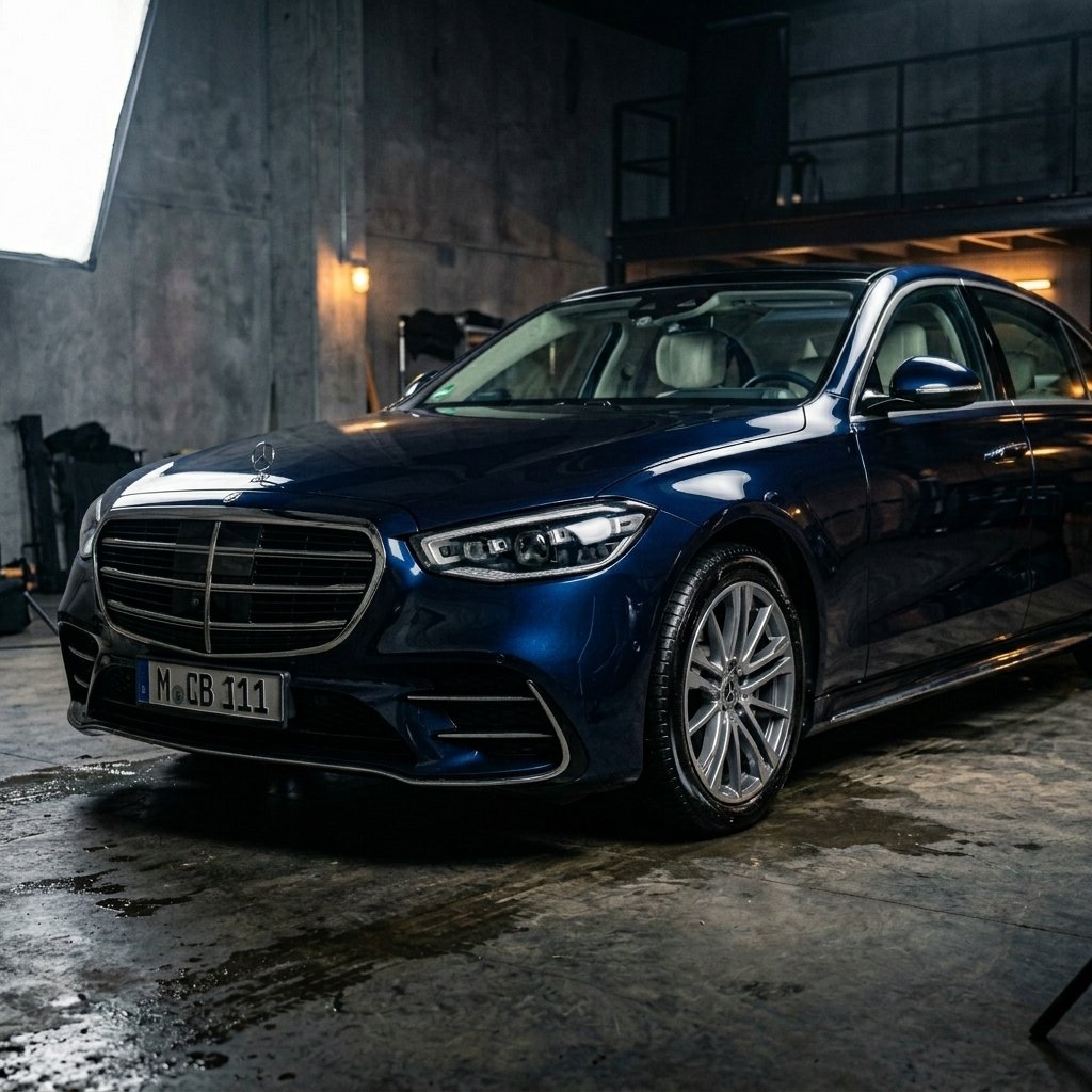 Después: Mercedes detallado inmaculado